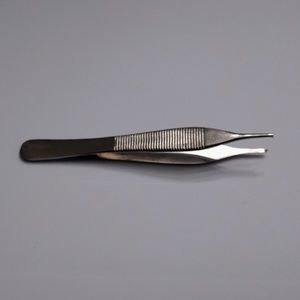 Thumb Tissue Forcep 5" 1x2 Teeth Gripping Surgical Tweezers Instrument Tool